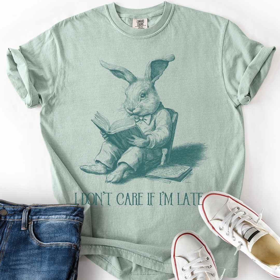 Don't Care if Late Rabbit T-Shirt