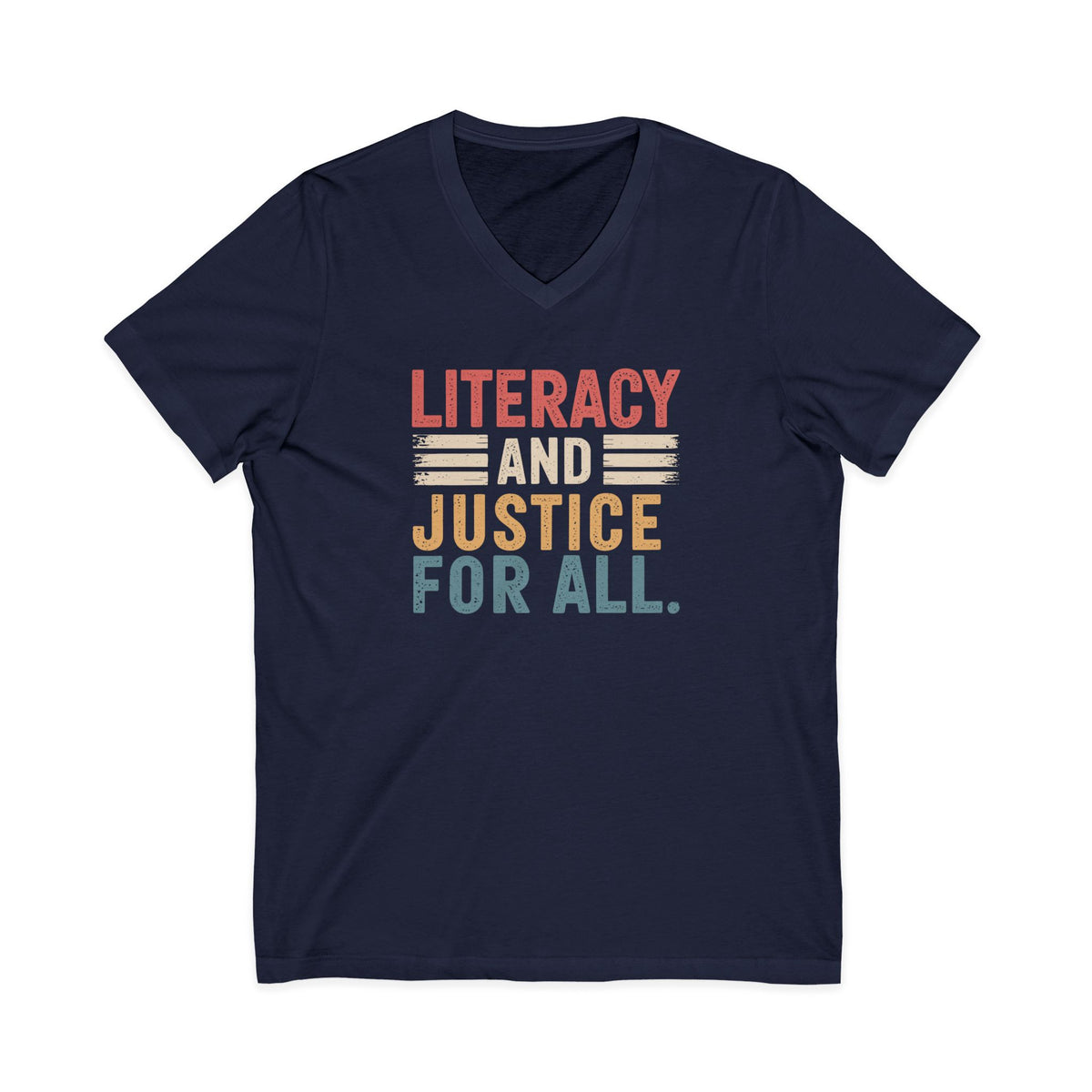 Literacy For All Unisex V-Neck Tee