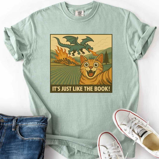 Cat Selfie with Dragon T-Shirt