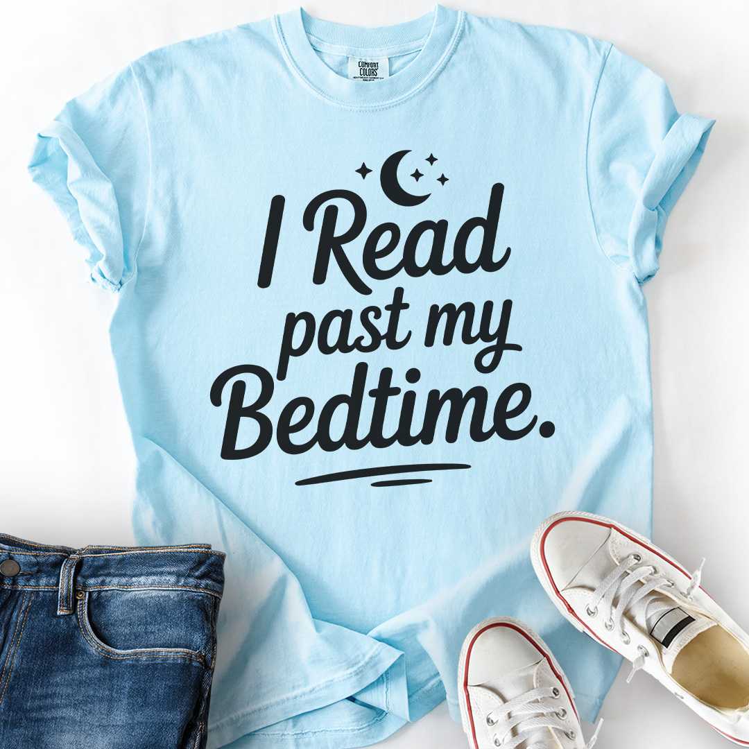 Read Past Bedtime Moon T-Shirt