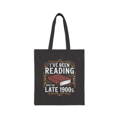 Reading Since Late 1900s Cotton Canvas Tote Bag