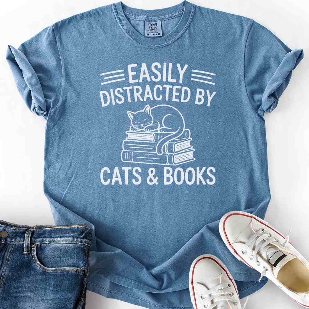 Easily Distracted By Cats T-Shirt