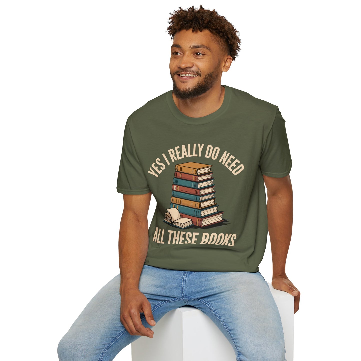 SAMPLE Need All These Books Softstyle T-Shirt