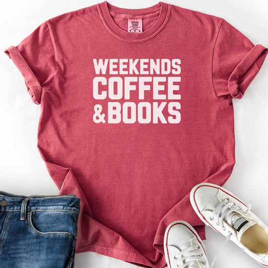 Weekend Coffee Books T-Shirt