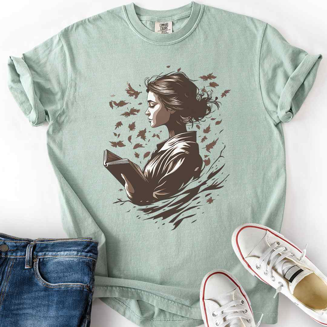 Autumn Breeze Reader T-Shirt