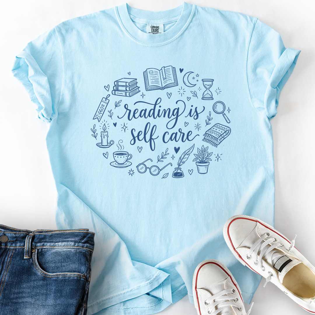 Reading Self-Care Doodle T-Shirt