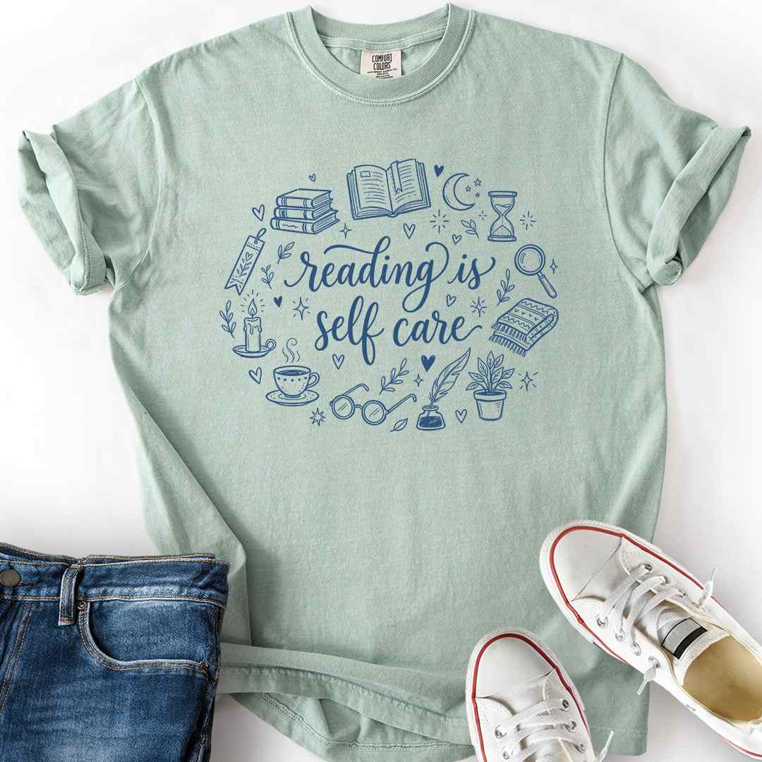 Reading Self-Care Doodle T-Shirt