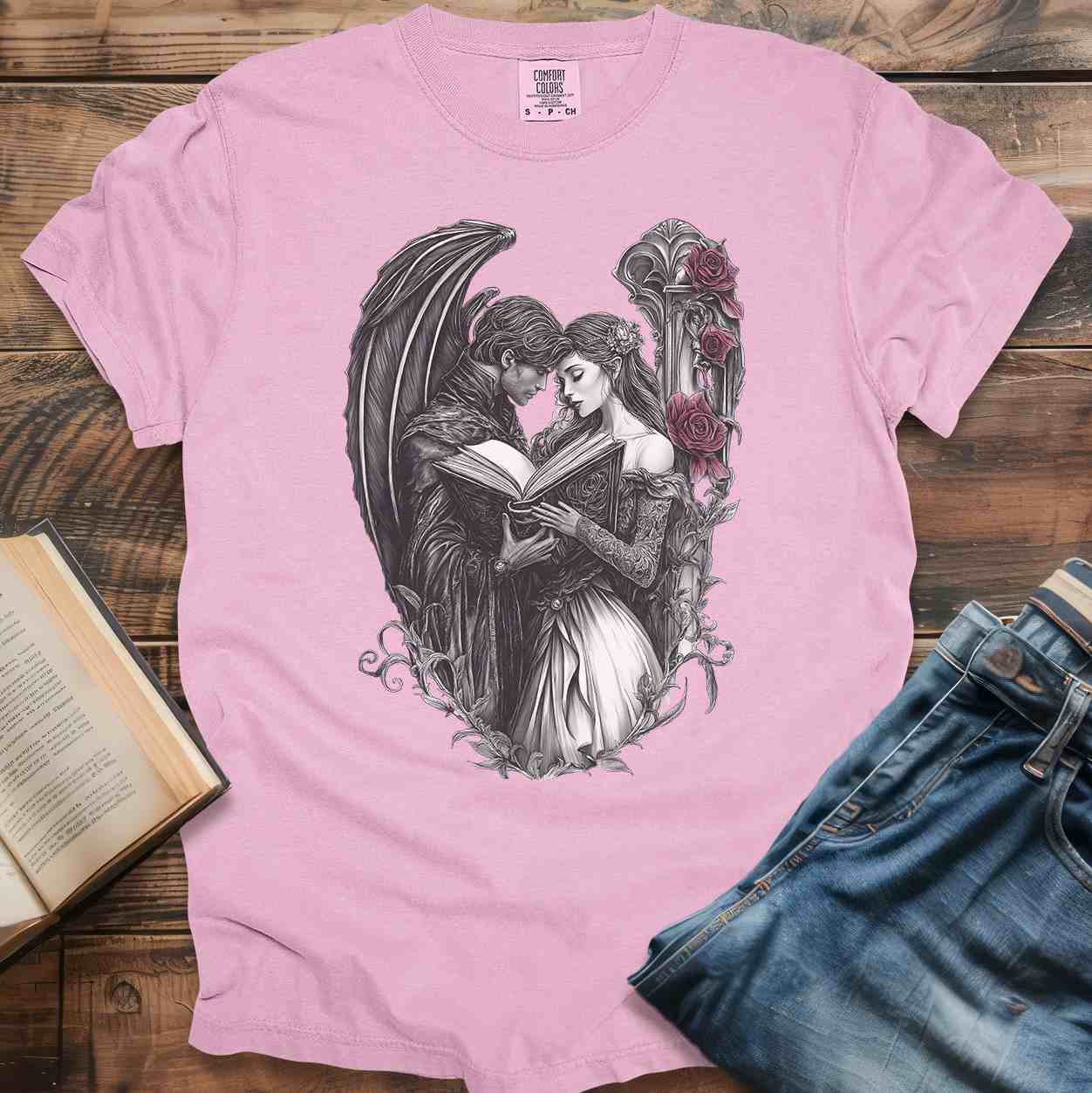 Dark Fantasy Book Couple T-Shirt