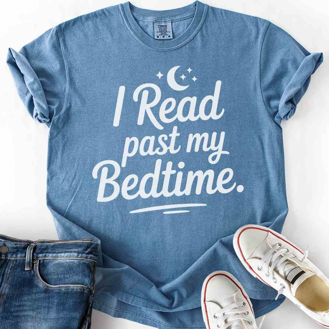 Read Past Bedtime Moon T-Shirt