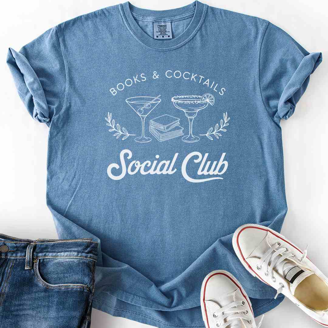 Books And Cocktails Social Club T-Shirt