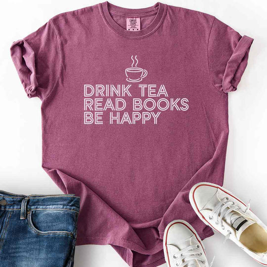 Drink Tea Read Books T-Shirt