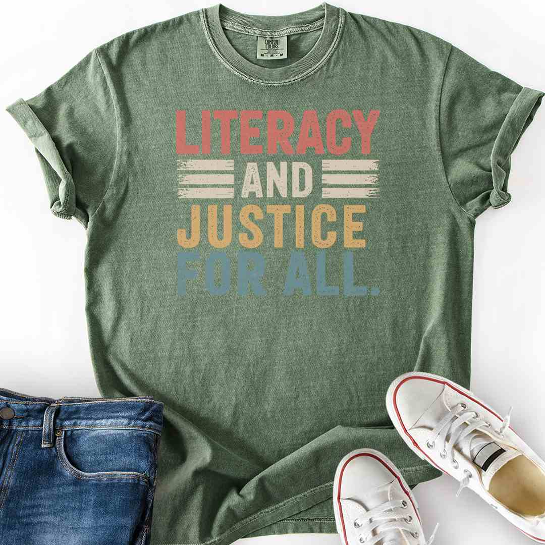 Literacy and Justice For All T-Shirt