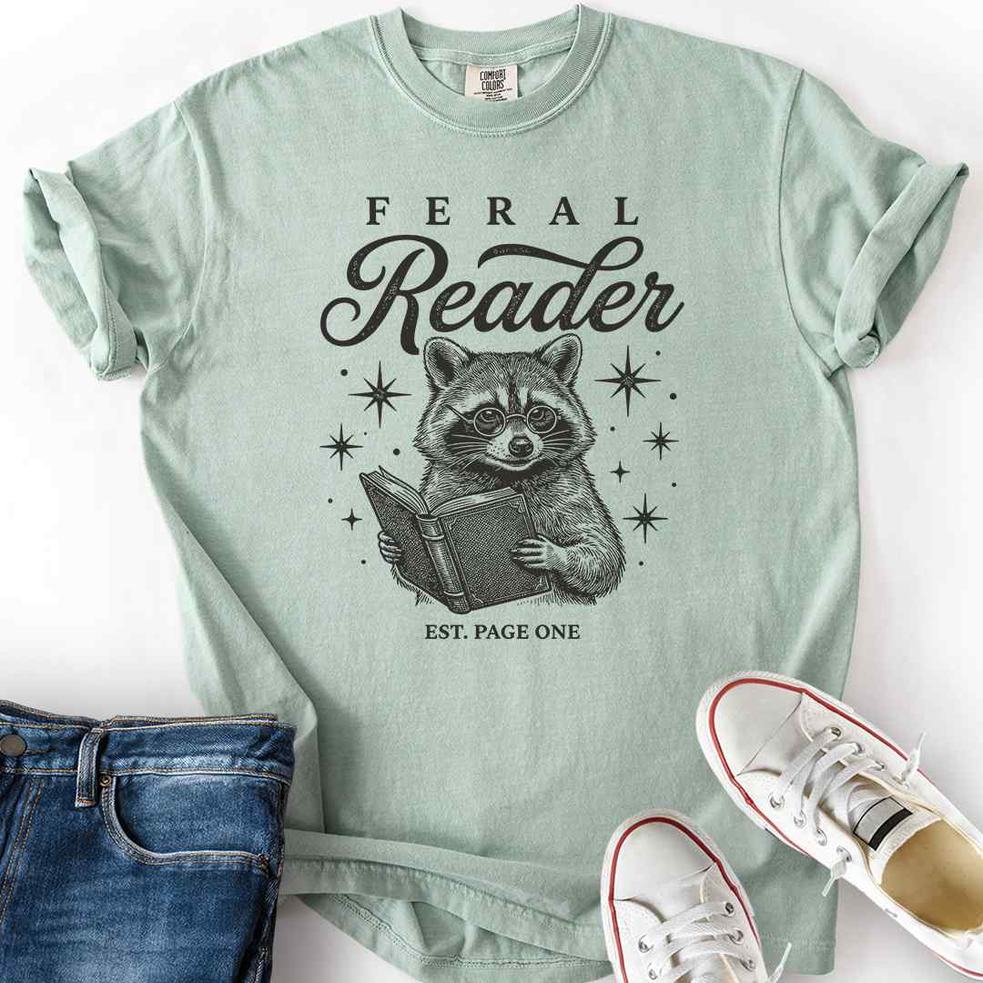Feral Reader Est Page One T-Shirt