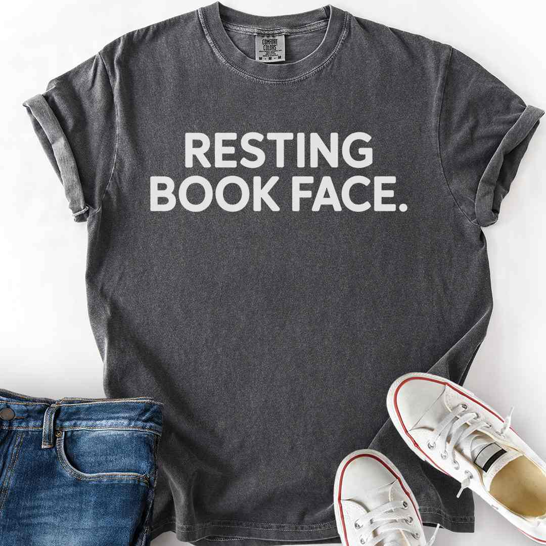 Resting Book Face T-Shirt