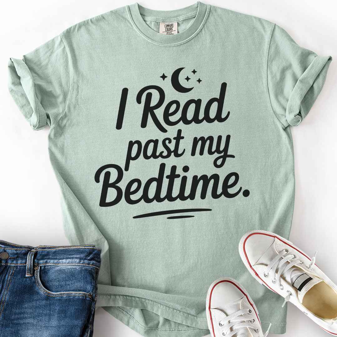 Read Past Bedtime Moon T-Shirt