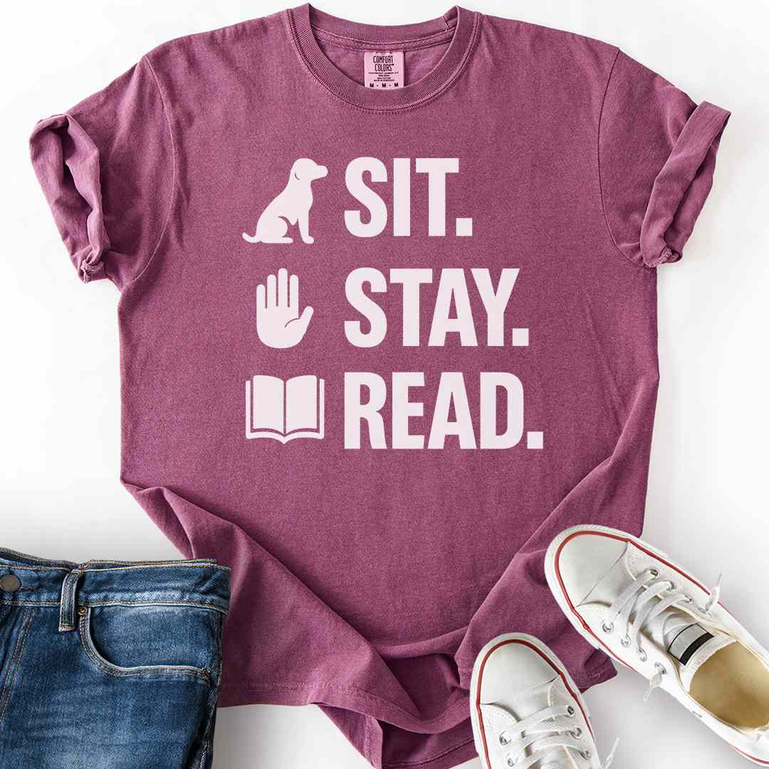 Sit. Stay. Read. T-Shirt