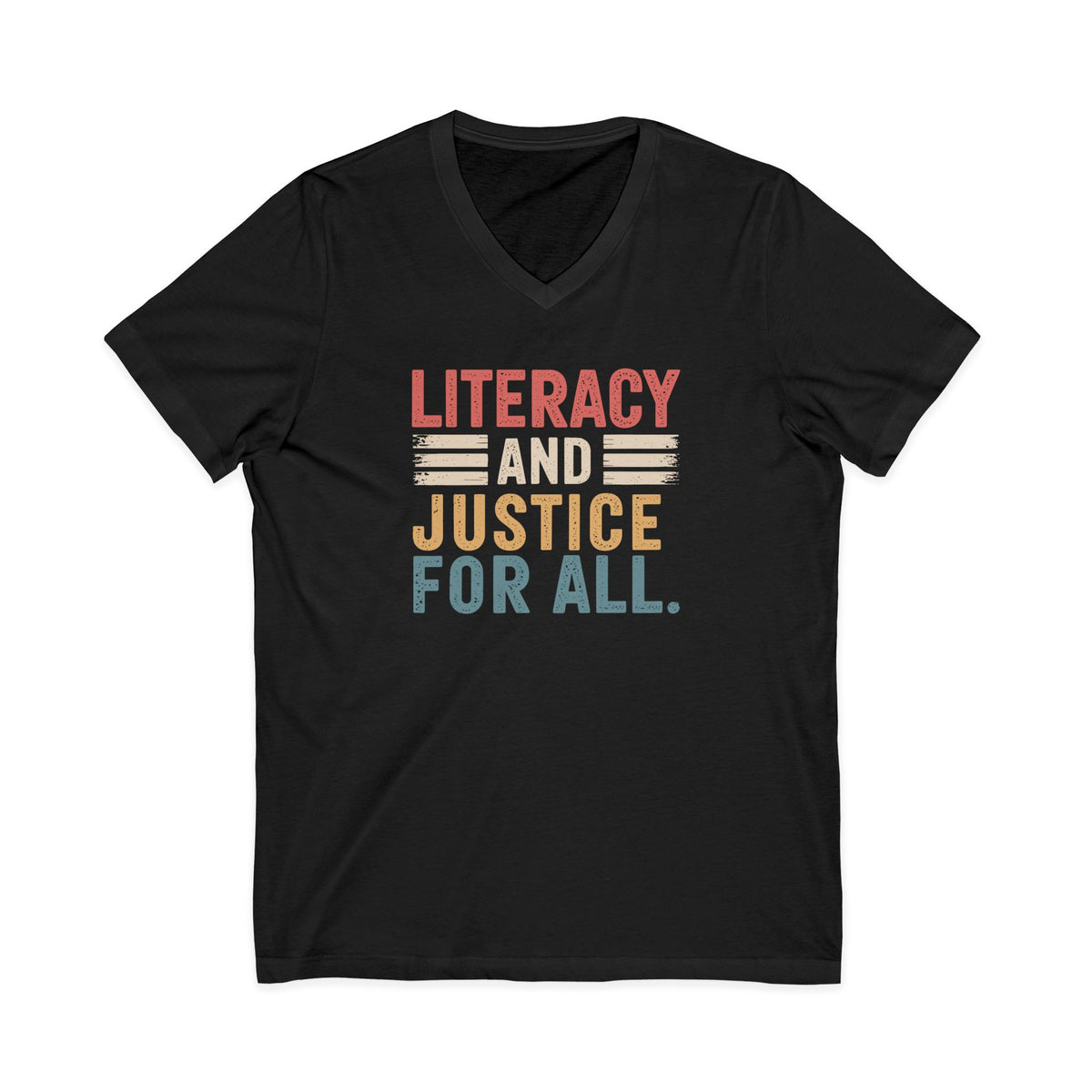 Literacy For All Unisex V-Neck Tee