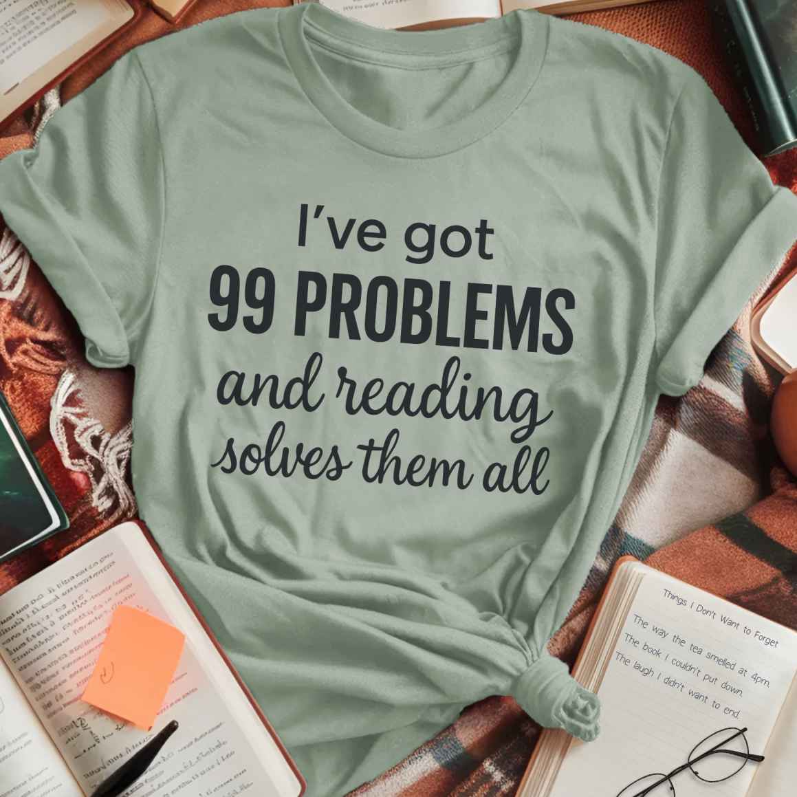 Reading Solves Them All T-Shirt