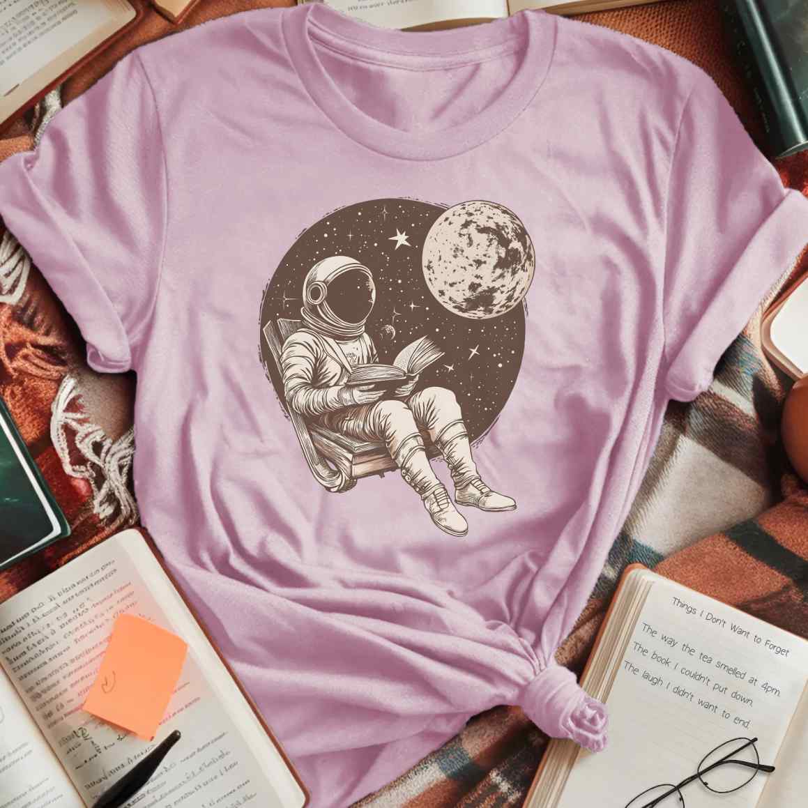 Astronaut Bookworm T-Shirt