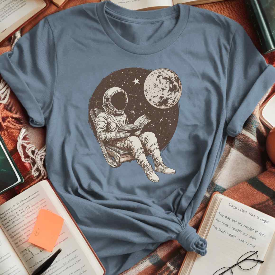 Astronaut Bookworm T-Shirt