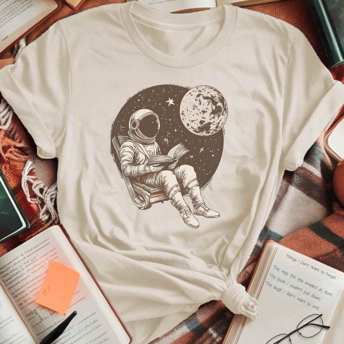 Astronaut Bookworm T-Shirt
