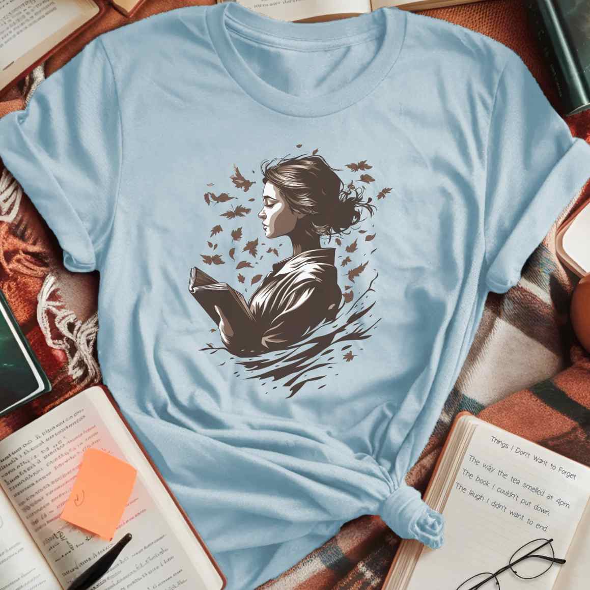 Autumn Breeze Reader T-Shirt