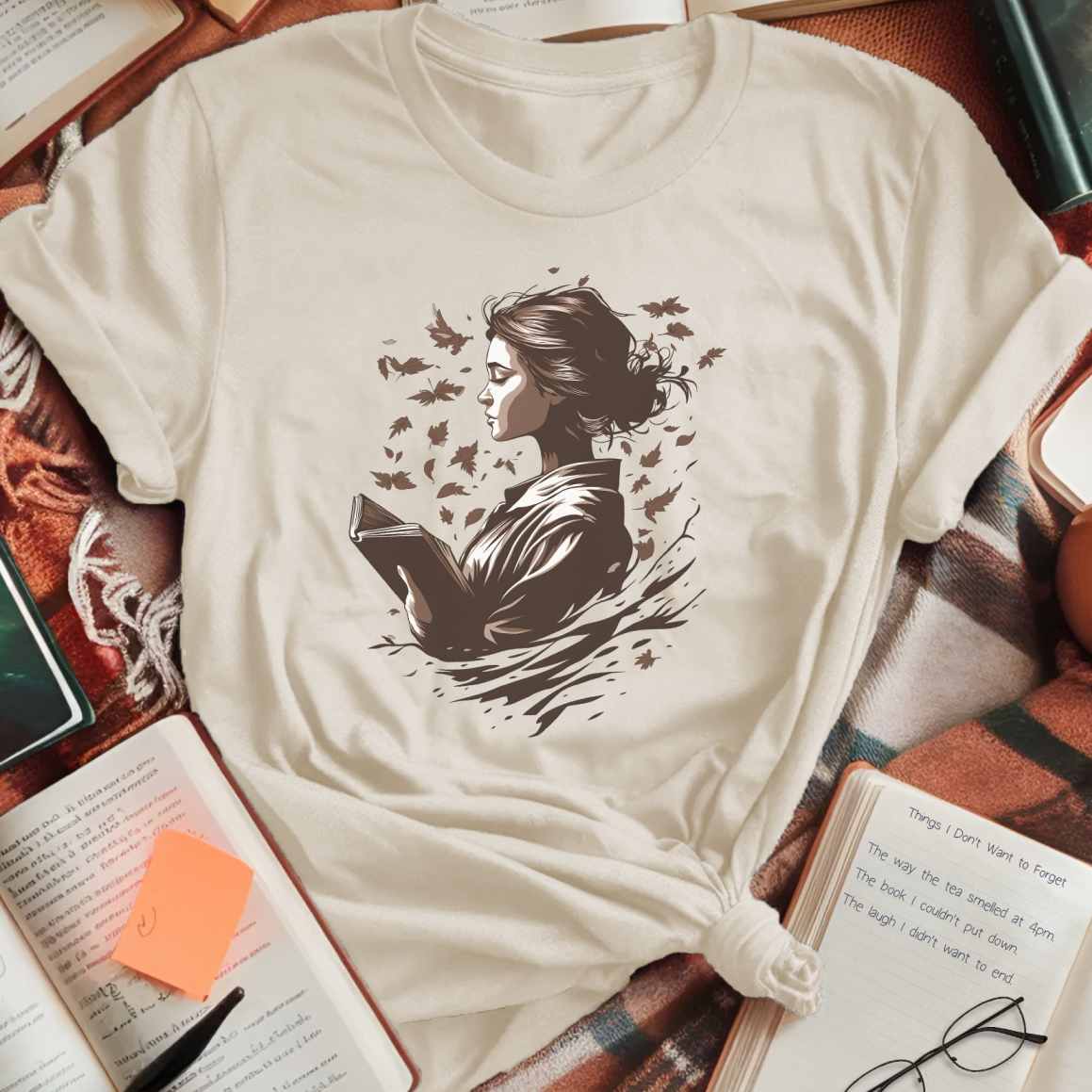 Autumn Breeze Reader T-Shirt
