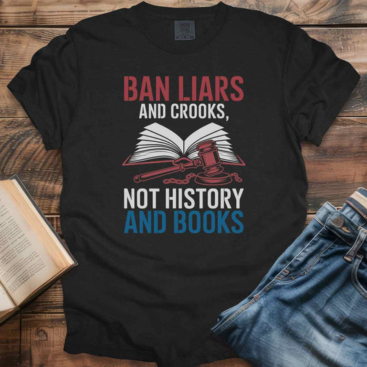 Ban Liars and Crooks - Red White Blue T-Shirt