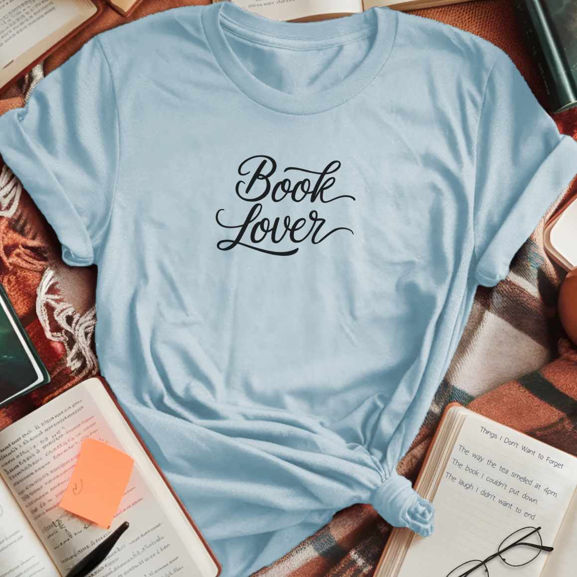 Book Lover Script Type T-Shirt