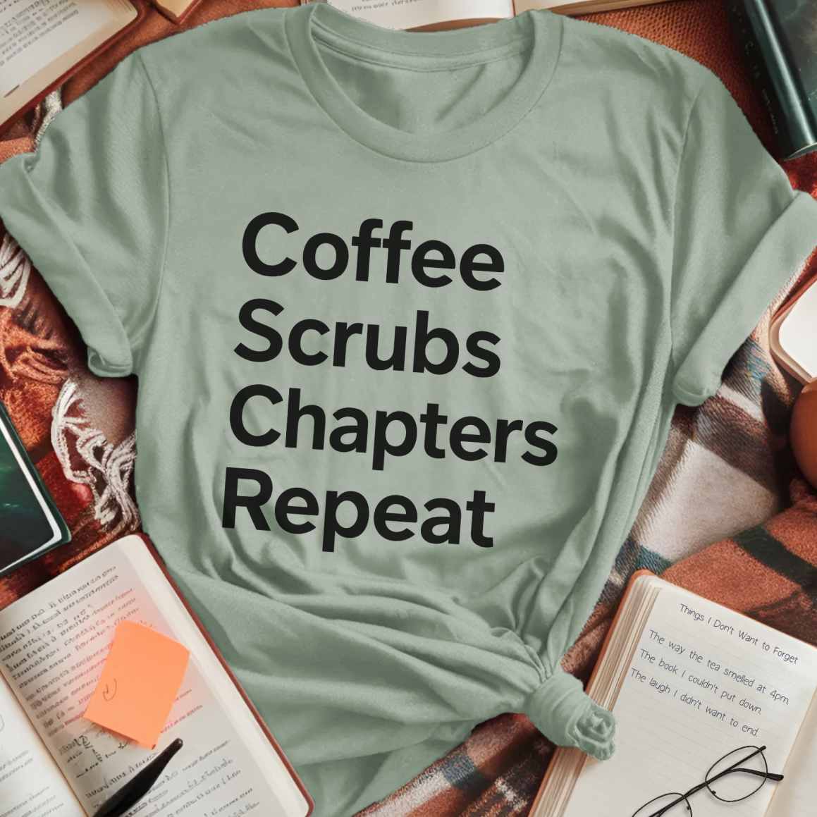 Coffee Scrubs Chapters T-Shirt