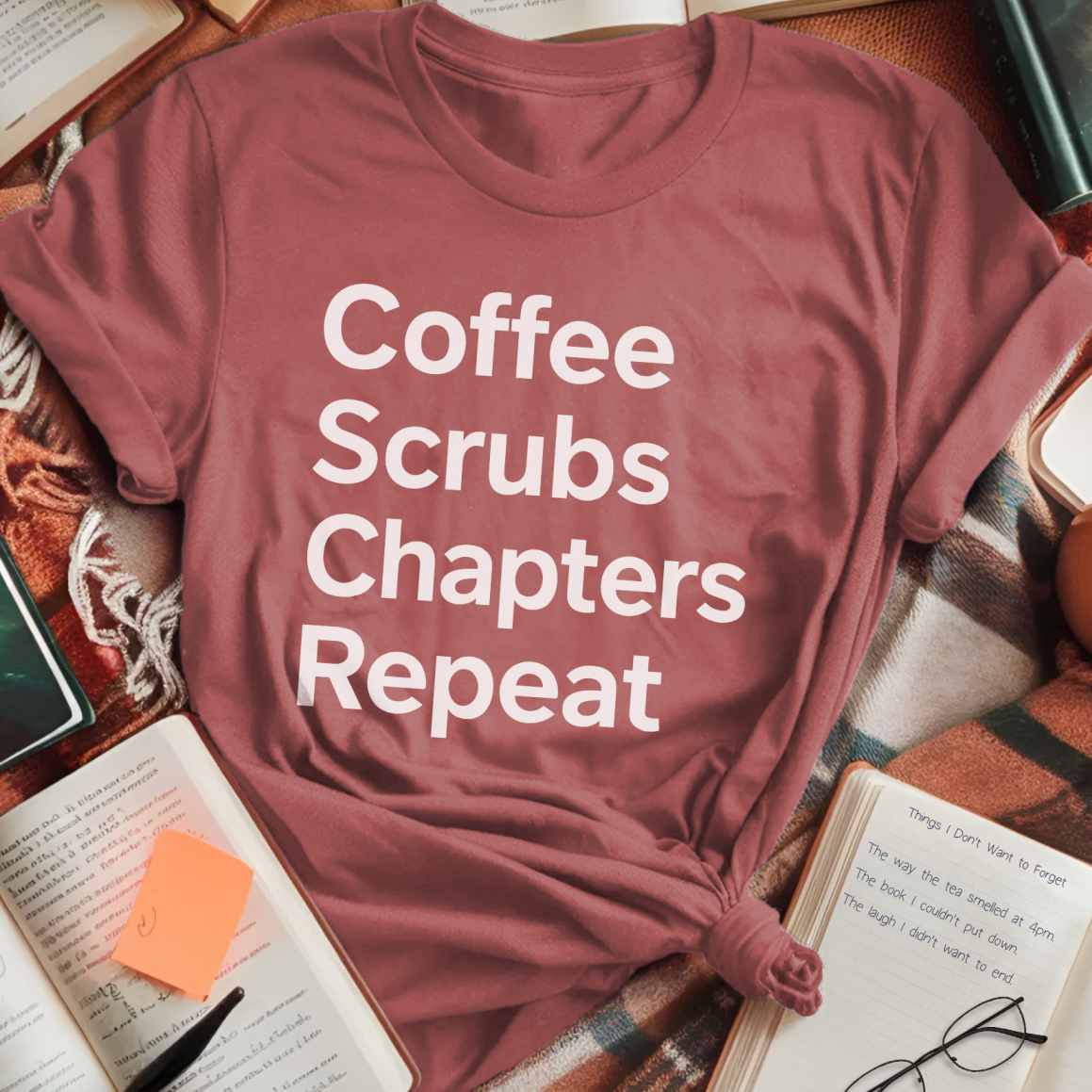 Coffee Scrubs Chapters T-Shirt