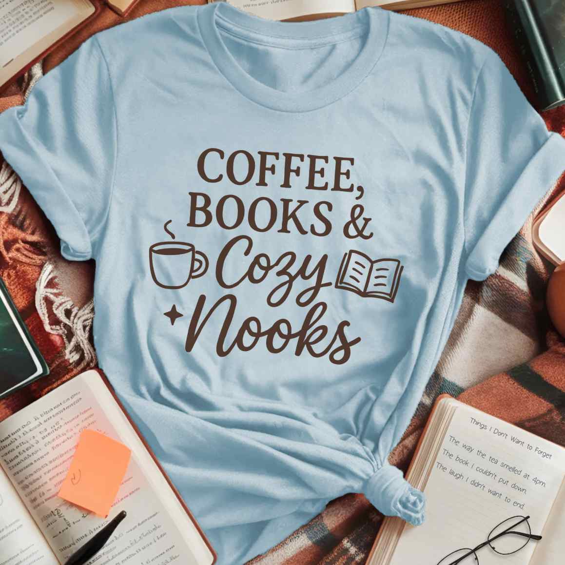Coffee Books Cozy Nooks T-Shirt