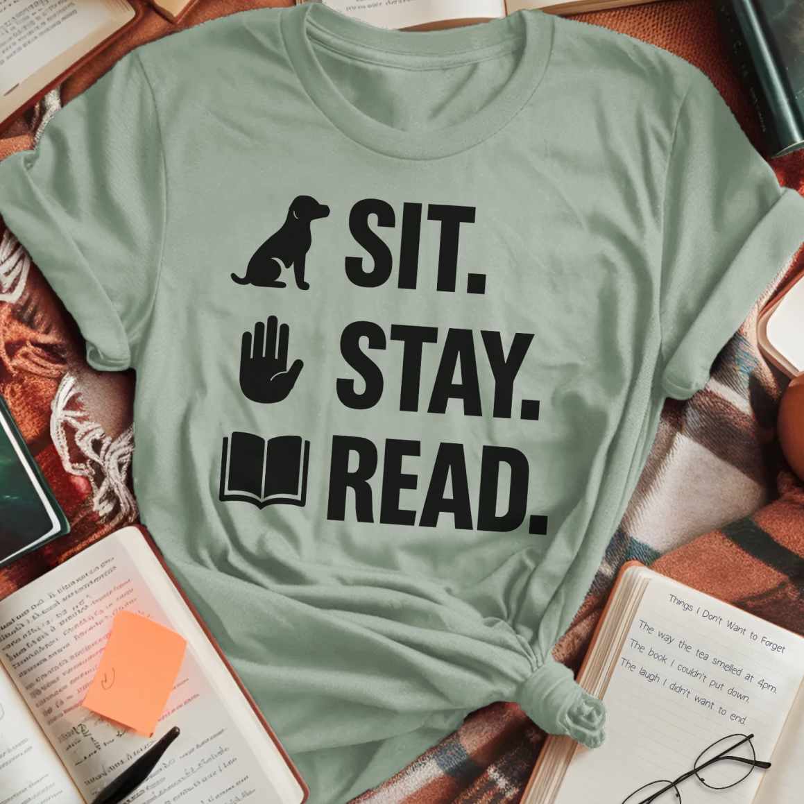 Sit. Stay. Read. T-Shirt