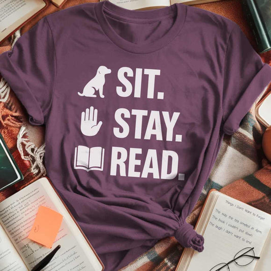 Sit. Stay. Read. T-Shirt