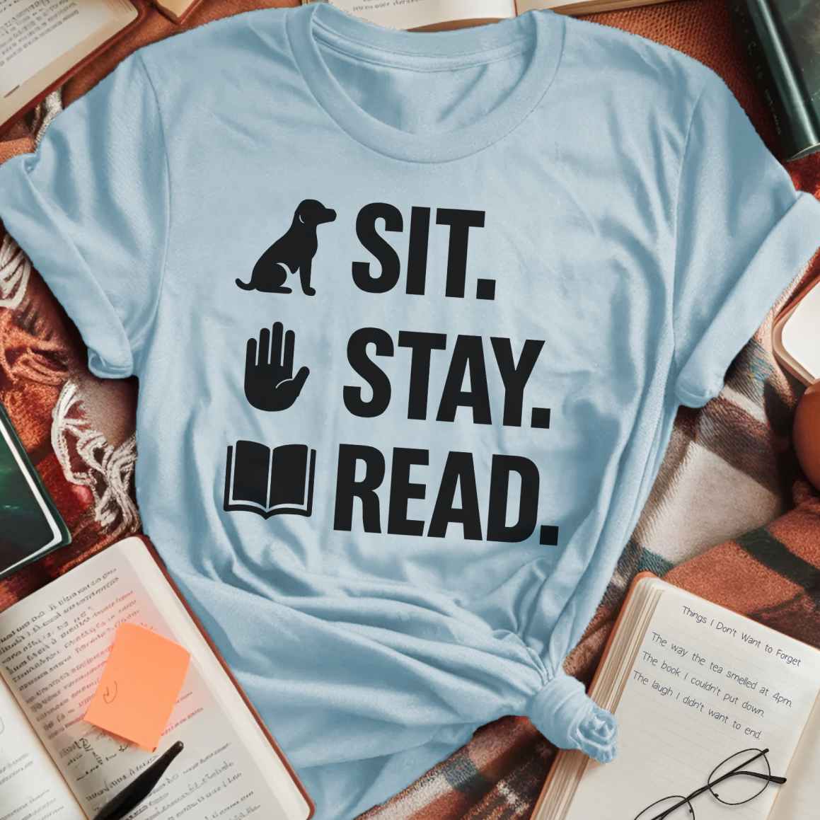 Sit. Stay. Read. T-Shirt