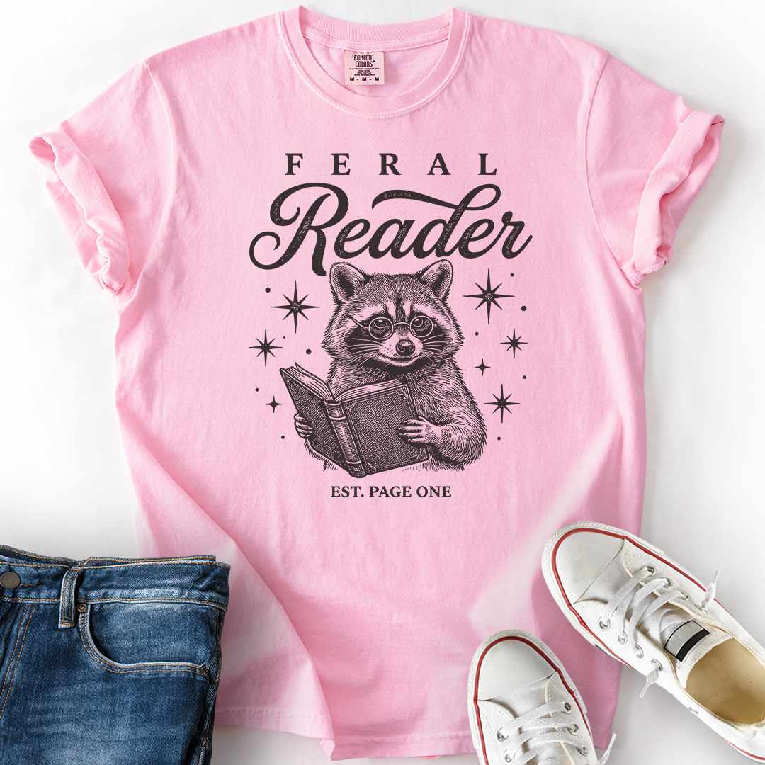 Feral Reader Est Page One T-Shirt