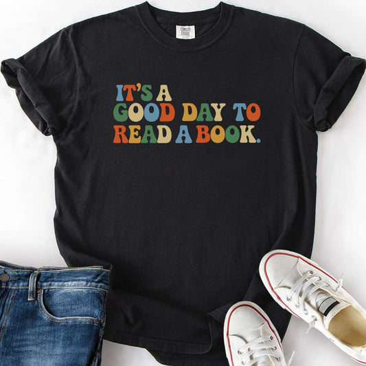 Good Day To Read A Book Retro T-Shirt