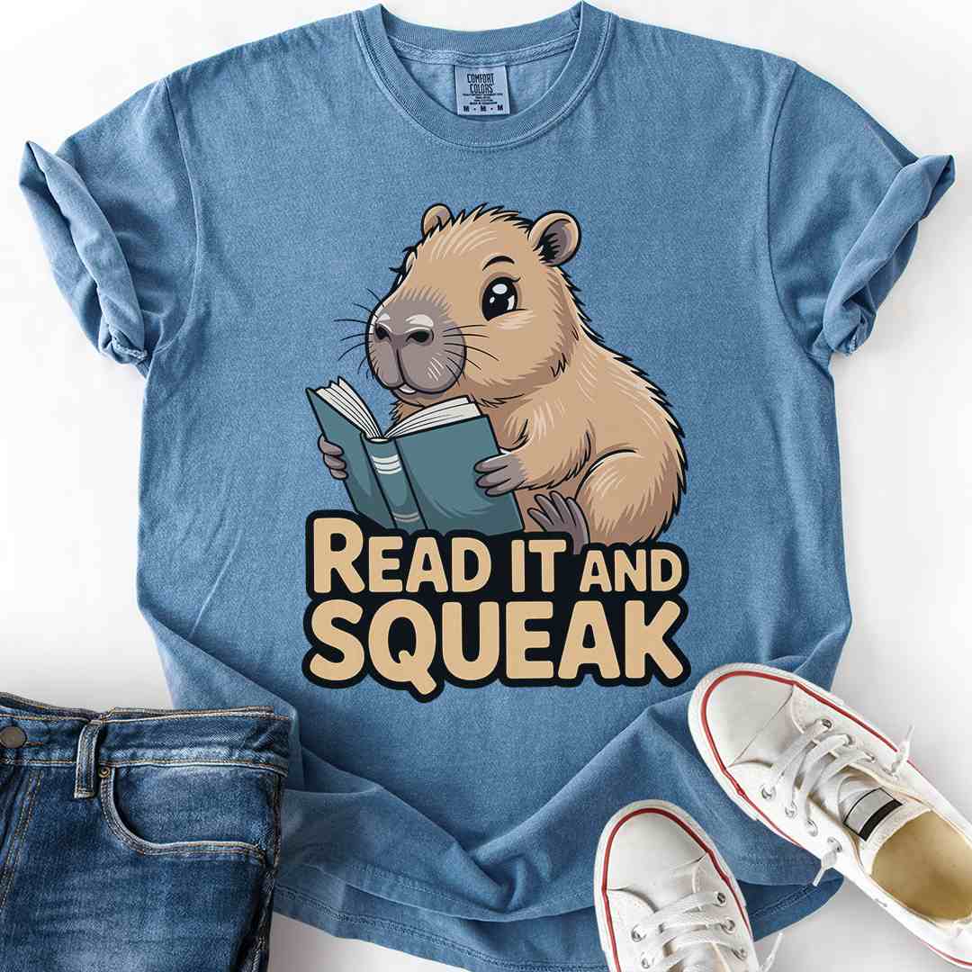 Capybara Read and Squeak T-Shirt