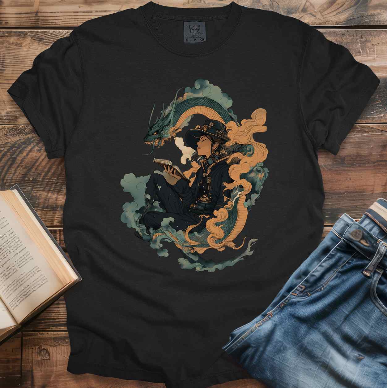 Mystical Dragon & Reader T-Shirt