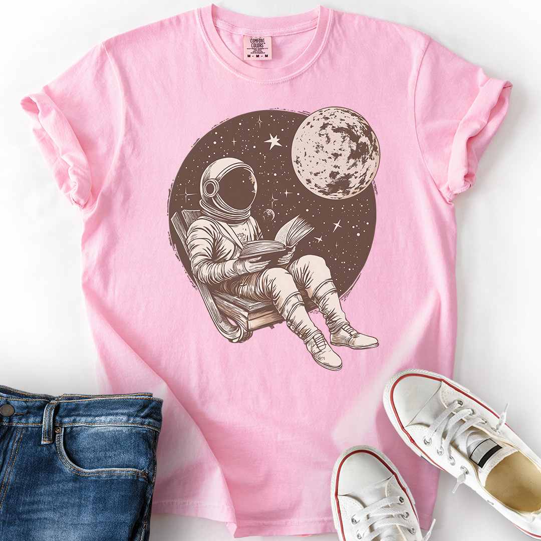 Astronaut Bookworm T-Shirt
