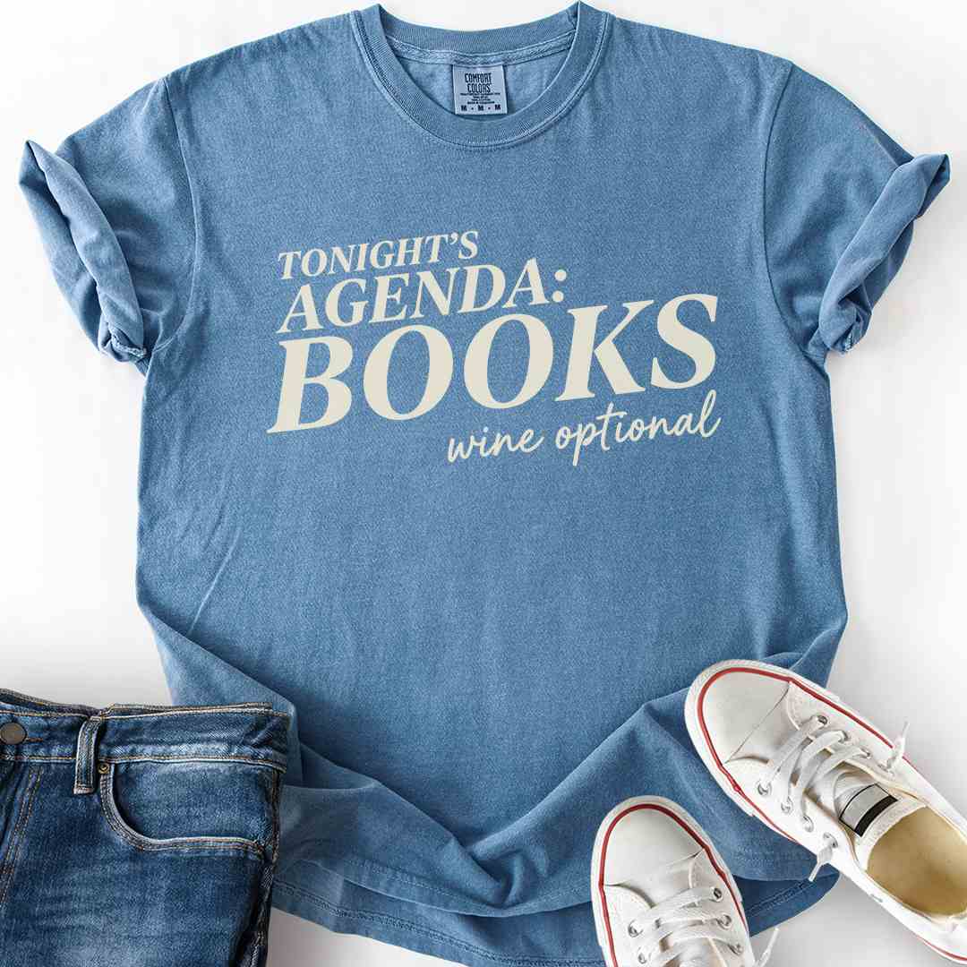 Agenda Books Wine Optional T-Shirt
