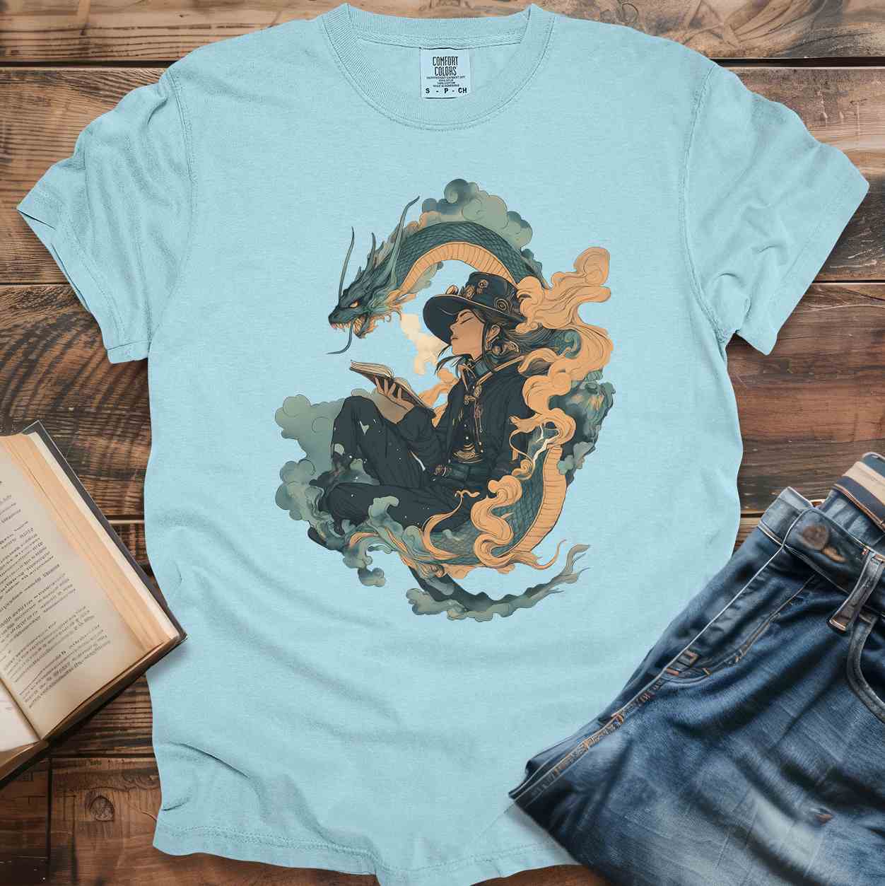 Mystical Dragon & Reader T-Shirt