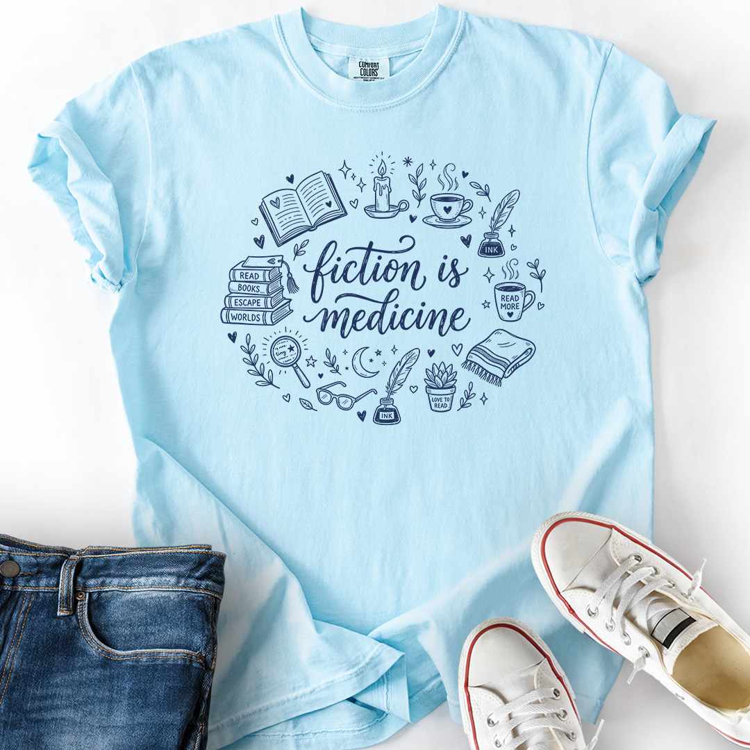 Fiction Medicine Doodle T-Shirt
