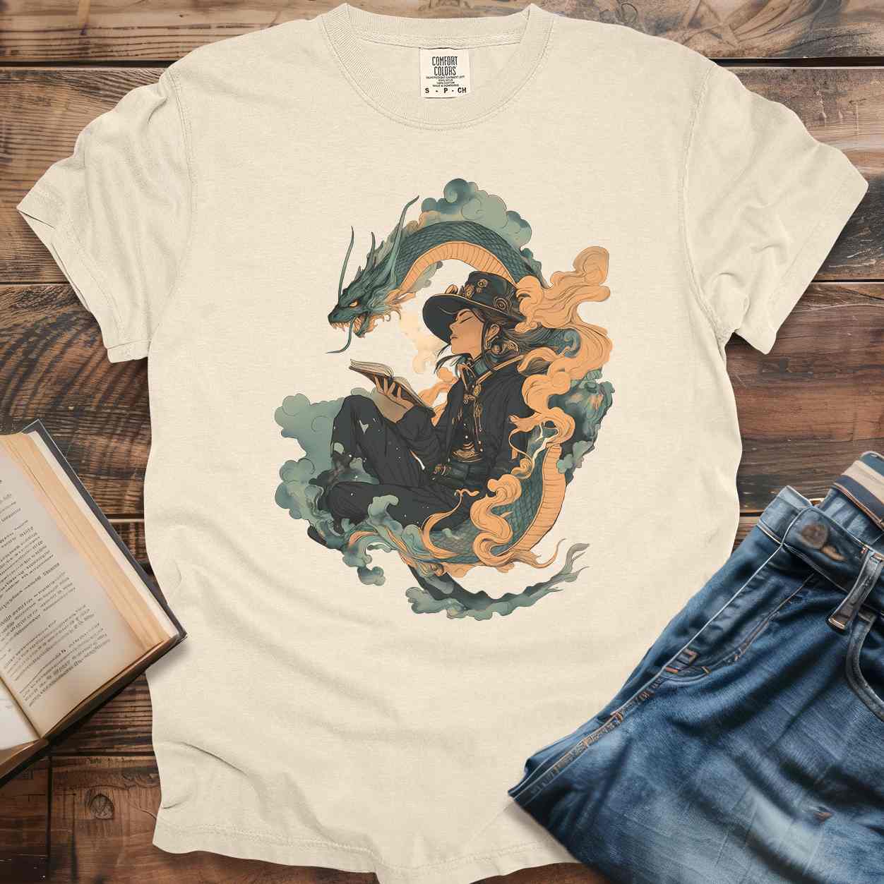 Mystical Dragon & Reader T-Shirt