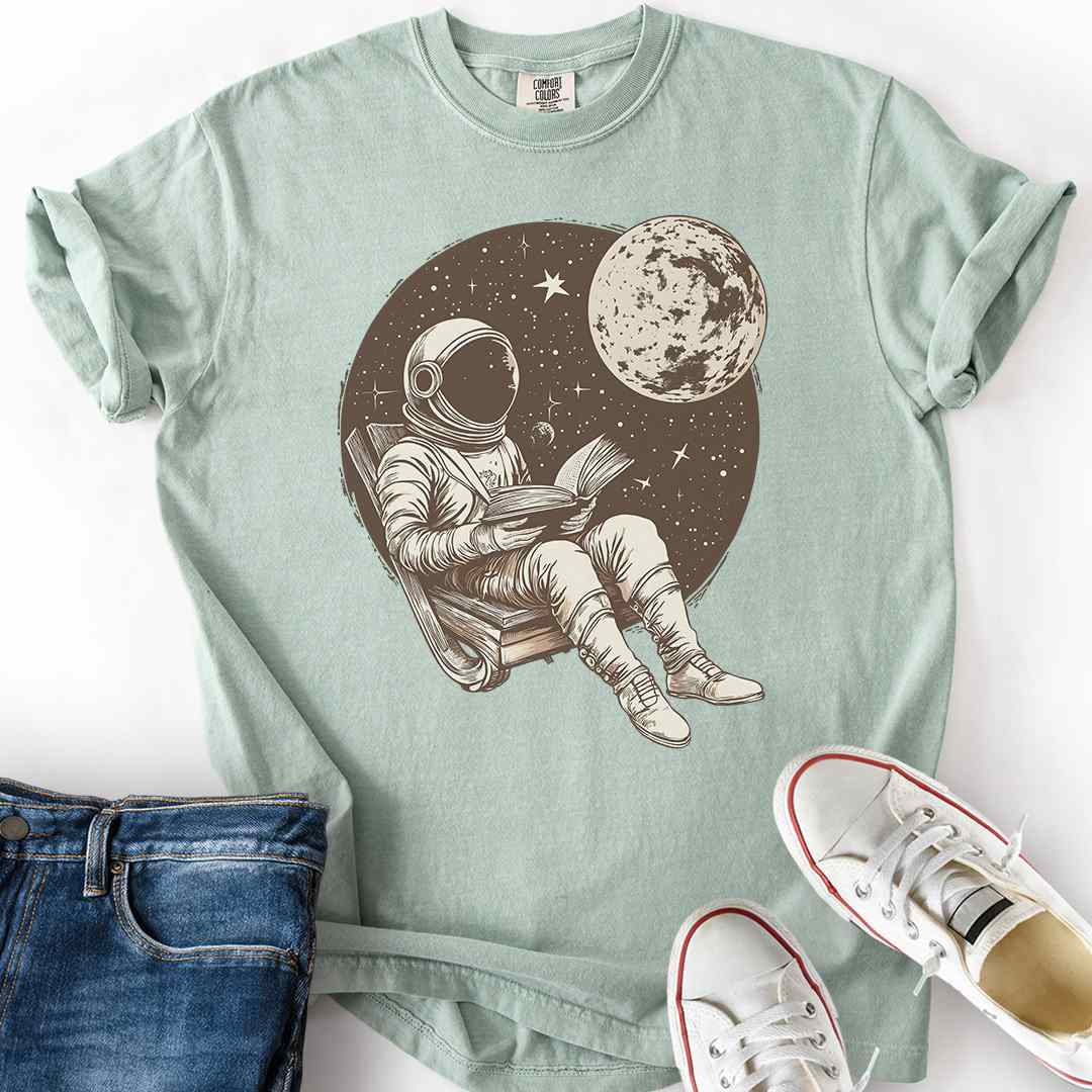 Astronaut Bookworm T-Shirt