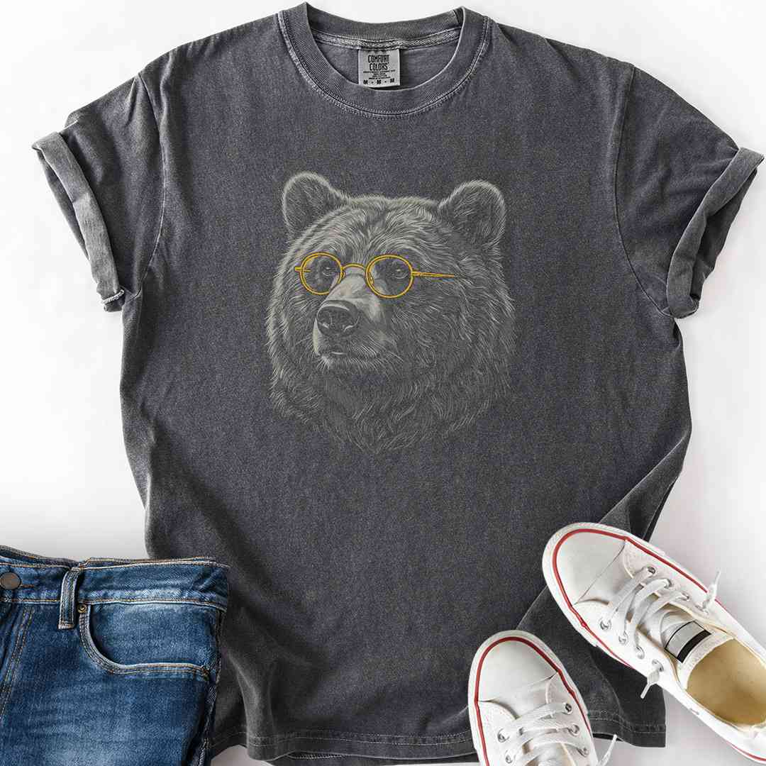 Bear Reading Glasses T-Shirt
