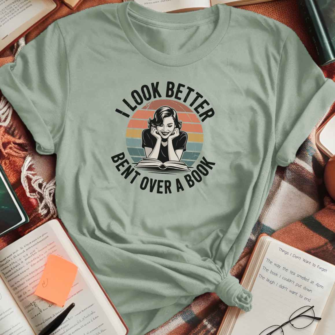 Bent Over A Book T-Shirt