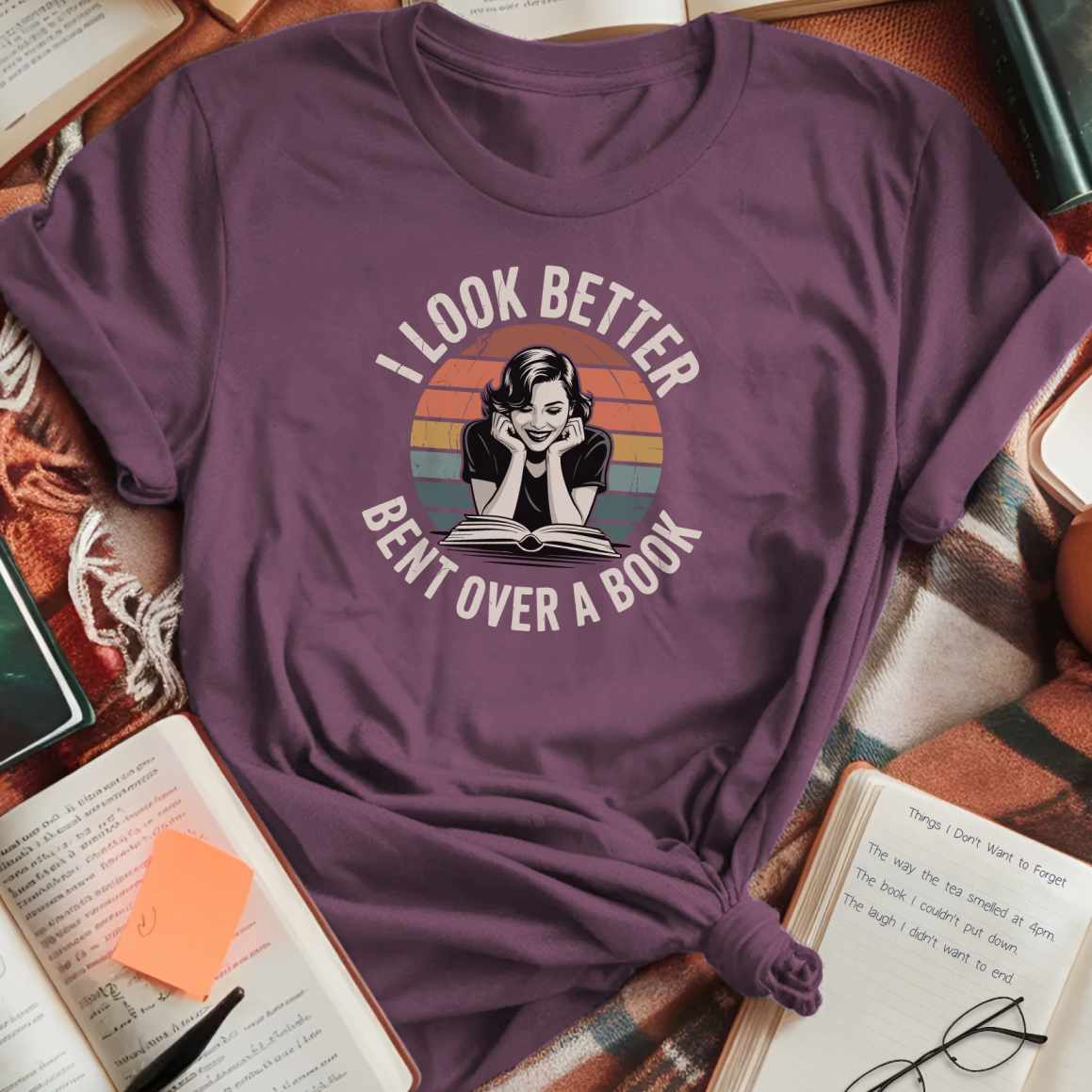 Bent Over A Book T-Shirt