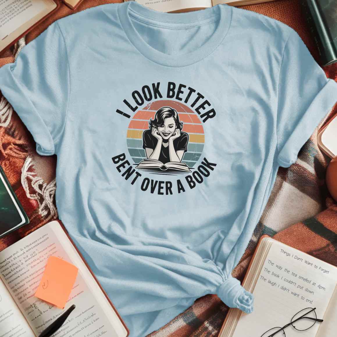 Bent Over A Book T-Shirt