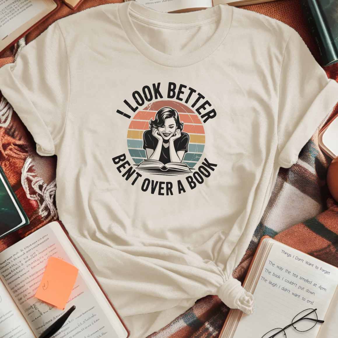 Bent Over A Book T-Shirt